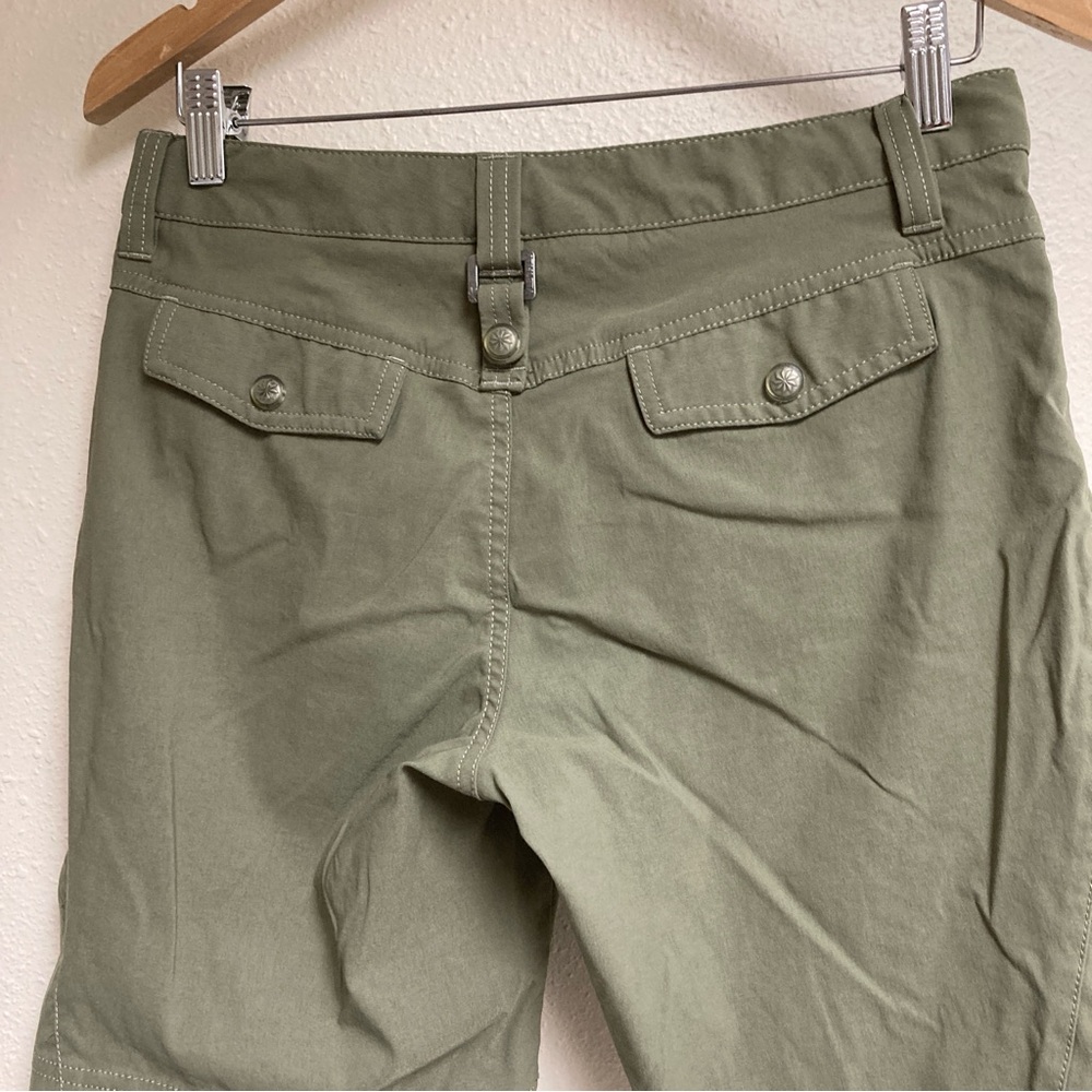Athleta Women’s Bermuda Hiking Green Mesh-Lined Shorts Sz S - Picture 7 of 15